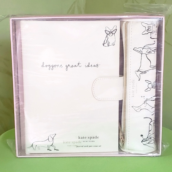 KATE SPADE DOG PARTY JOURNAL + PEN CASE SET:NWT - Picture 16 of 16